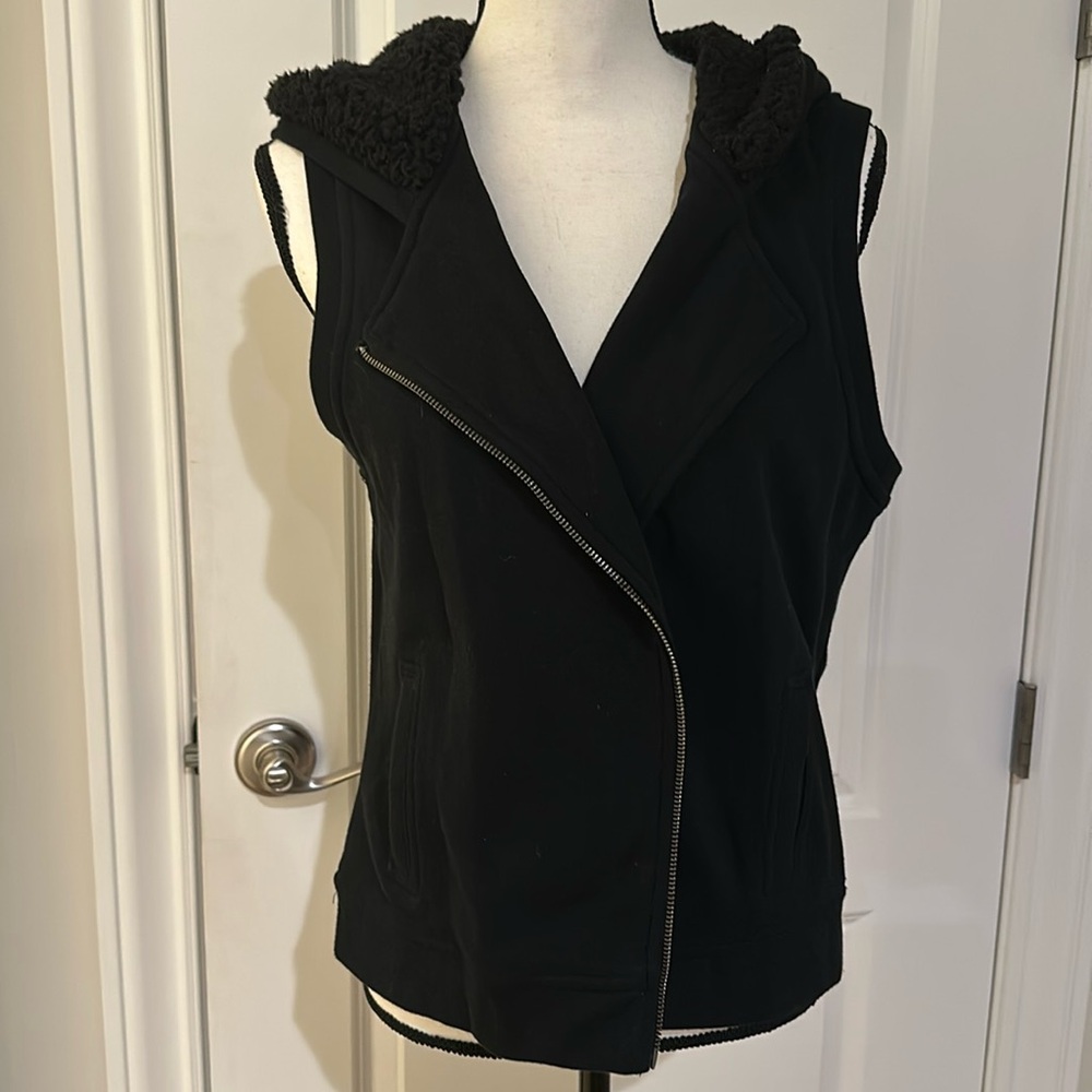 Banana republic asymmetrical hooded vest